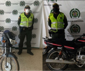 Las motos recuperadas, fueron dejadas a disposición de las autoridades solicitantes, quienes iniciaran los procesos judiciales y posteriormente ser devueltas a su propietarios.