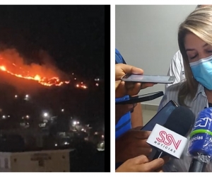 Virna Johnson dio un reporte sobre el incendio que se presentó este lunes.