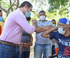 Wilson Aguilar y Andrés Correa, secretario de Promoción Social.