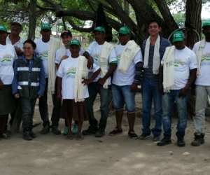 Parte de la comunidad del palenque Rincón Guapo Loveran.