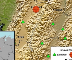 Red sísmica de Colombia.