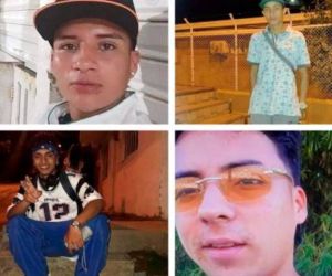 Jóvenes asesinados en San Rafael.