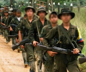 Niños reclutados por las Farc.