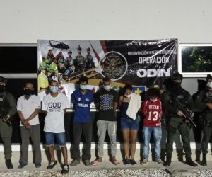 Capturados por la Policía Metropolitana de Santa Marta.