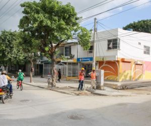 Obras en la calle 30.