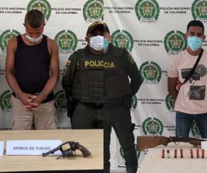 Capturados portando armas de fuego ilegales.