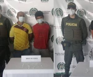 Presuntos expendedores de droga capturados en Ariguaní.