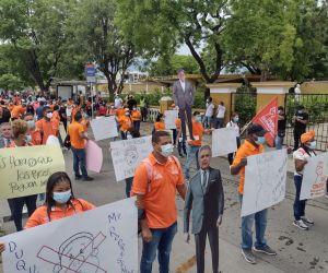 Imágenes de la marcha en Santa Marta.