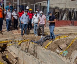 Obras en el barrio El Pando.