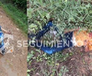 Las víctimas quedaron tiradas en la carretera.