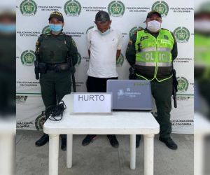 Este es el momento en el que presentan al presunto ladrón.