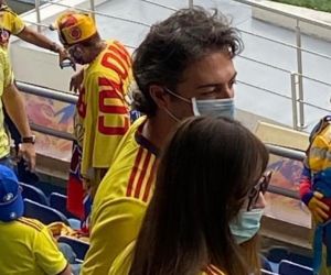 Daniel Quintero en el estadio.