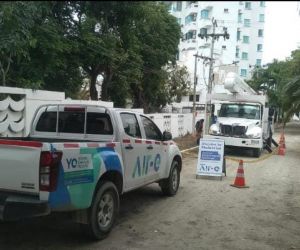 Labores de mantenimiento en el sur de Santa Marta.