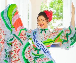 María Esperanza del Mar Narváez, señorita Magdalena en el festival nacional de la cumbia