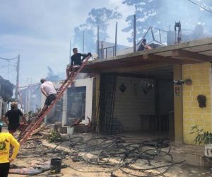 Incendio estructural en Buritaca 