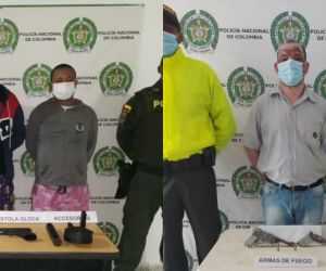 En Zona Bananera, en operativo policial capturan a tres hombres.