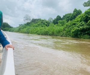 Obras en el río Fundación.