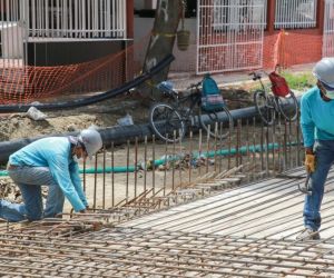 Obras en la carrera 19.