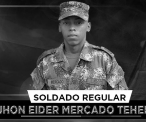 Soldado fallecido en los ataques.