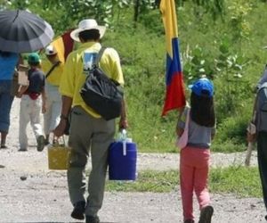 Desplazamiento forzado en Colombia.