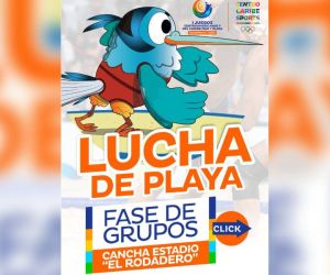 Lucha de Playa de los I Juegos Centroamericanos y del Caribe Mar y Playa 2022