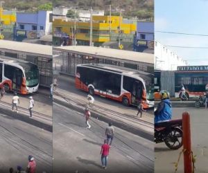 Protestas en Cartagena fueron contra los buses de Transcaribe.