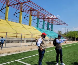 Inspeccionaron el escenario deportivo. 