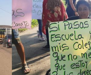 La protesta se llevó a cabo este miércoles. 