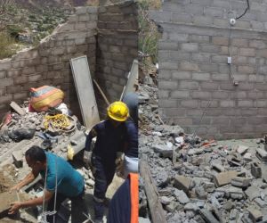 Momentos en que bomberos atendían la emergencia.