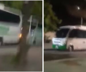 Buses en cercanías al Poli.