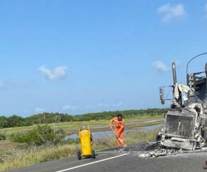 Lugar del accidente.