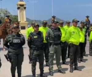 Garantizan la seguridad en las fiestas. 