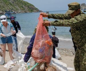 Desechos de la playa