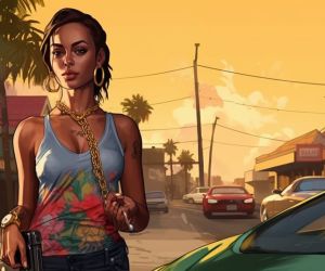 Ilustración ambientada GTA.