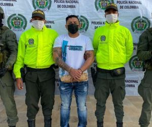 Wilson Rafael Anaya Ibarra, alias ‘Mello Bolaños’, al momento de su captura.