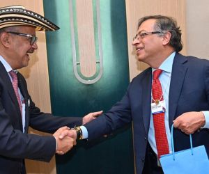 Gustavo Petro con  Tedros Adhanom Ghebreyesus