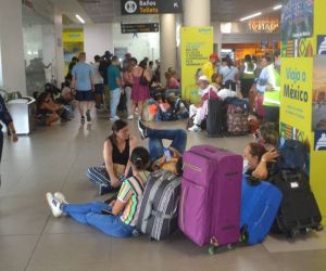 Situación en el aeropuerto.