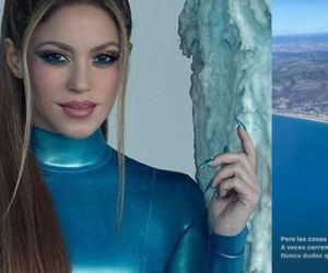 Shakira publicó en su red social una imagen desde la ventanilla del avión