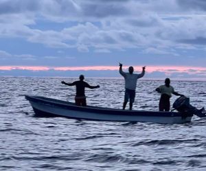 Pescadores rescatados.