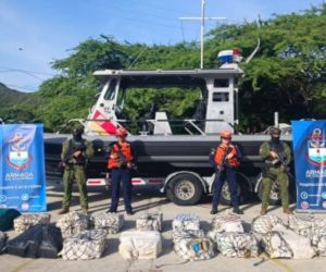 459 kilogramos de clorhidrato de cocaína incautada.