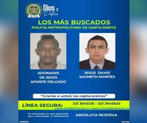 Cartel de los más buscados.