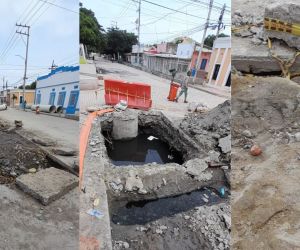 Obra vial en el barrio Pescaíto sigue sin ser atendida por parte del ESSMAR