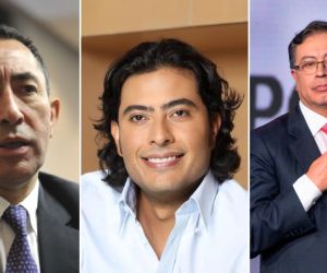 Ricardo Roa, Nicolas Petro y el presidente,Gustavo Petro.