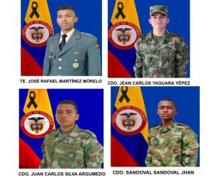 Los militares asesinados en Nariño.