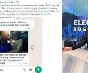 Denuncia realizada por la periodista Angie Téllez a través de su cuenta de X.