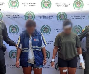 Mujeres capturadas en Cerro de San Antonio