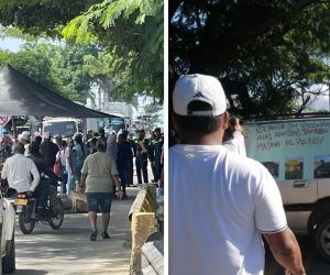 bloqueo de la vía Bonda, comunidad protesta.