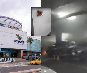 Carro se incendia en el centro comercial Arrecife y sistema de emergencia no funcionó