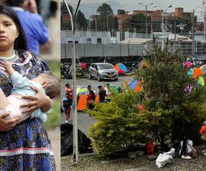 indígenas embera arribaron nuevamente a Bogotá la noche del lunes 25 de noviembre, en una movilización que busca visibilizar las precarias condiciones que enfrentan en sus territorios y exigir respuestas inmediatas.