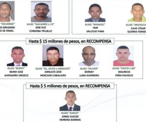Los más buscados de Magdalena
